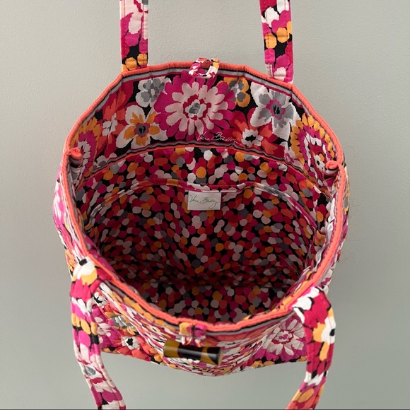 Vera Bradley Pixie Blooms Tote Carryall Shoulder Bag Quilted Large 13 X 14 NWOT - Picture 4 of 4